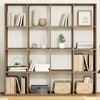 vidaXL B&uuml;cherregal Artisan-Eiche 137,5x29x137,5 cm Holzwerkstoff