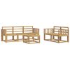 vidaXL Outdoor-Sofagarnitur 6 pcs Wei&szlig; 59 x 59 x 37 cm