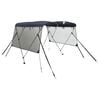 vidaXL 3-Bow Bimini-Top mit Mesh-Seitenteilen 183x(185-198)x137 cm