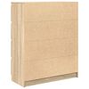 vidaXL Sideboard Sonoma-Eiche 80x35x99 cm Holzwerkstoff
