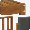 vidaXL Outdoor-Sofagarnitur mit Kissen 5 pcs Natur und Anthrazit