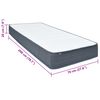 vidaXL Boxspringmatratze 200x70x20 cm Mittelweich Stoff