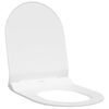 vidaXL Toilettensitz Verstellbar Wei&szlig; 50 x 36,5 x 5 cm Polypropylen