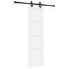 vidaXL Schiebet&uuml;r ORKDAL 61 x 198,5 cm Holzwerkstoff Wei&szlig; und Schwarz