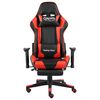 vidaXL Gaming-Stuhl mit Fu&szlig;st&uuml;tze Drehbar Rot PVC