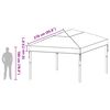 vidaXL Ersatzbezug f&uuml;r Pavillon Transparent 400 x 300 x 32 cm PVC