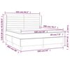 vidaXL Boxspringbett mit Matratze Creme 160x200 cm Stoff