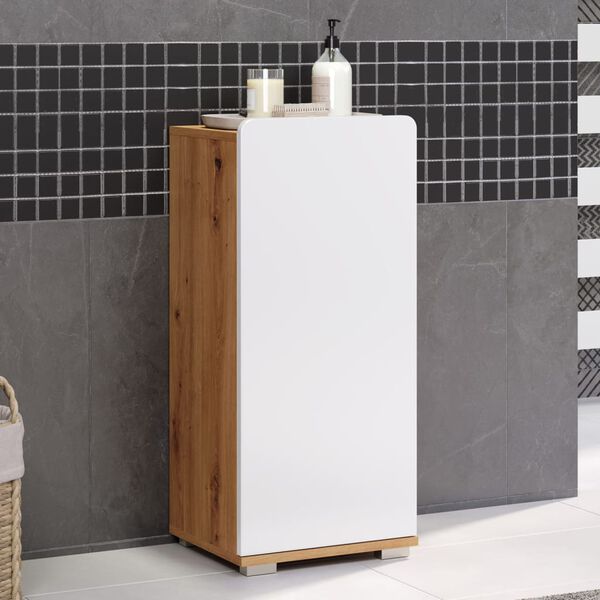 Trendteam Standschrank Ciara Wei&szlig; und Artisan Eiche