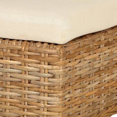 vidaXL Esszimmerstühle 2 Stk. Kubu-Rattan Mangoholz