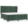vidaXL Boxspringbett mit Matratze Dunkelgr&uuml;n 180x200 cm Samt
