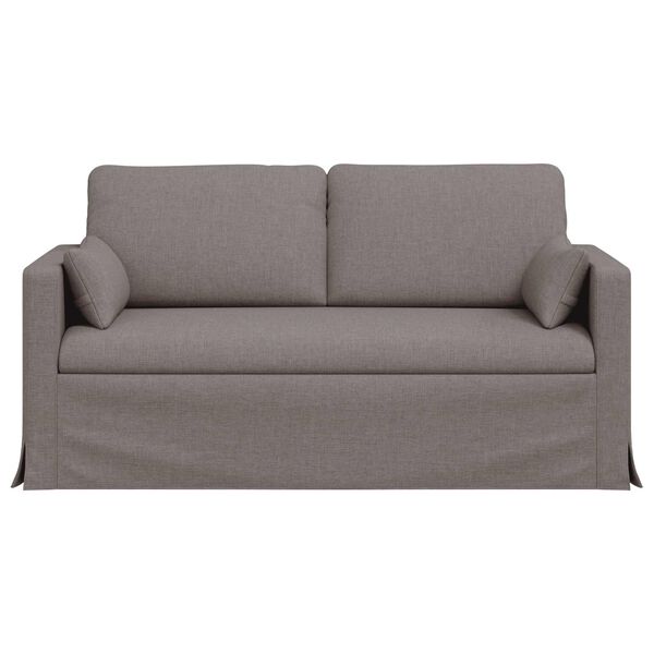 vidaXL Sofa Taupe Gesamtabmessungen: 158 x 78 x 80 cm (B x T x H) Samt