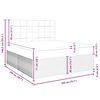 vidaXL Boxspringbett mit Matratze Rosa 200x200 cm Samt