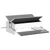 vidaXL H&uuml;hnertretfeeder Silber 75 x 53 x 20,5 cm Verzinkter Stahl