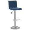 vidaXL Barhocker 2 Stk. Blau Samt