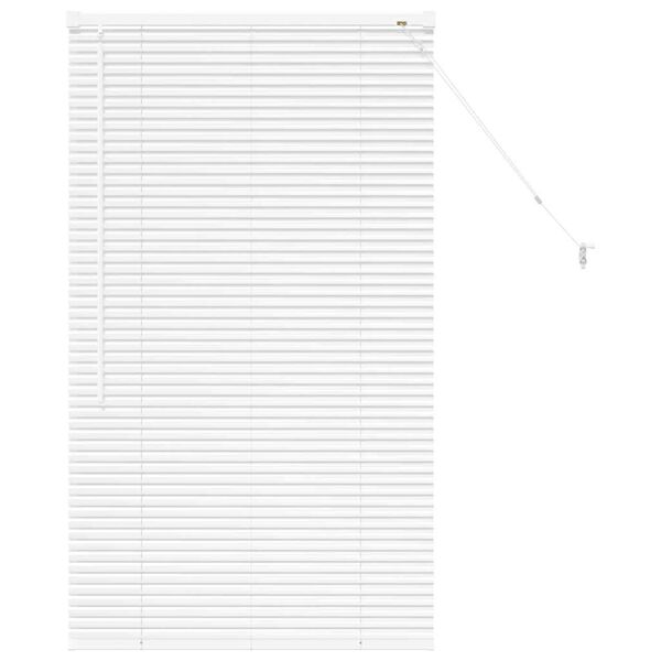 vidaXL Balkenjalousien Wei&szlig; 130 x 75 cm Aluminium