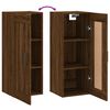 vidaXL Wandschrank Braun Eichen-Optik 34,5x34x90 cm Holzwerkstoff