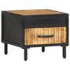 vidaXL Nachttisch 40x40x35 cm Raues Mangoholz