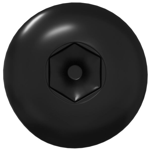 vidaXL H&uuml;lsenmuttern 12 pcs Schwarz M4 x 14,5 mm Metall