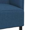 vidaXL Hoher R&uuml;cken Sofa 101cm Blau Stoff