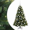 vidaXL K&uuml;nstlicher Weihnachtsbaum mit Weihnachtskugel 120 cm 150 LEDs