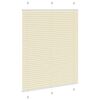 vidaXL Plissee Creme 110x150 cm Stoffbreite 109,4 cm Polyester