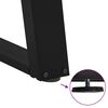 vidaXL Couchtischbeine U-Form 2 Stk. Schwarz 60x(30-31) cm Stahl