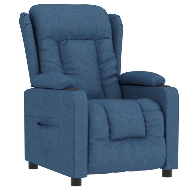 vidaXL Relaxsessel Blau Stoff