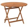 vidaXL Klappbarer Gartentisch &Oslash; 90x75 cm Massivholz Akazie