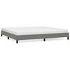 vidaXL Bettgestell ohne Matratze Dunkelgrau 200x200 cm Stoff