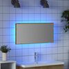vidaXL Spiegel Artisan-Eiche 80 x 37 cm Glas und engineered Holz
