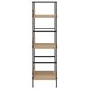 vidaXL B&uuml;cherregal 3 Regalb&ouml;den Eiche 60&times;27,6&times;90,5 cm Holzwerkstoff