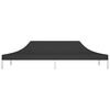 vidaXL Partyzelt-Dach 6x3 m Schwarz 270 g/m&sup2;
