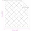 vidaXL Bettdecke Wei&szlig; 200 x 155 x 4 cm Polyester
