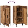 vidaXL Highboard Altholz 69,5 x 34 x 180 cm Holzwerkstoff