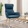 vidaXL Relaxsessel Blau Samt