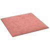 vidaXL Wandkopfteilen 12 pcs Rosa 30 x 30 cm Samt