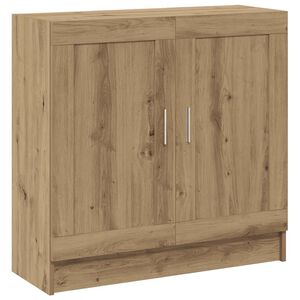 vidaXL B&uuml;cherschrank Artisan-Eiche 82,5x30,5x80 cm Holzwerkstoff