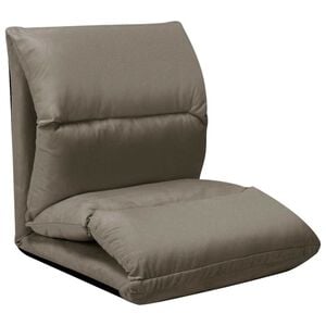 vidaXL Bodenstuhl Faltbar Dunkelgrau Mikrofaser