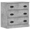 vidaXL Sideboards 3 Stk. Betongrau Holzwerkstoff