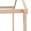 vidaXL Hochbett mit Dach 90x190 cm Massivholz Kiefer