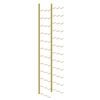 vidaXL Wand-Weinregal f&uuml;r 36 Flaschen 2 Stk. Golden Eisen