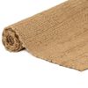 vidaXL Teppich Rechteckig Natur 120x180 cm Jute