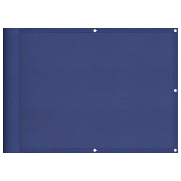 vidaXL Balkon-Sichtschutz Blau 75x1000 cm 100 % Polyester-Oxford