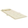 vidaXL Hochlehner-Auflagen 2 Stk. Creme Oxford-Gewebe