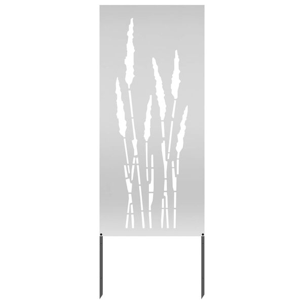 vidaXL Garten Sichtschutz-Leinwand Silber 50 x 140 cm Verzinkter Stahl
