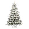 vidaXL Künstlicher klappbarer Weihnachtsbaum Weiß 240 cm PE und PVC