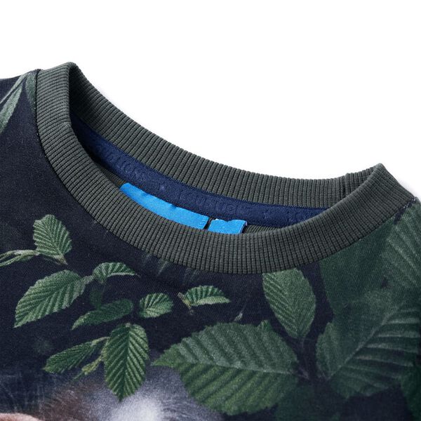 Kinder-Sweatshirt Dunkles Khaki 128