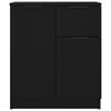 vidaXL Sideboard Schwarz 60x30x70 cm Holzwerkstoff