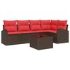 vidaXL Gartensofa-set Braun Poly-Rattan