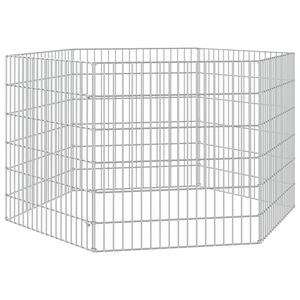 vidaXL Freilaufgehege 6-teilig 54x60 cm Verzinktes Eisen